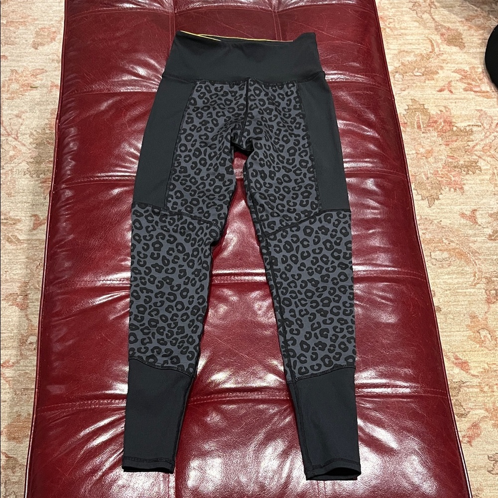 Aqua Athletic‎ Black Textured Leggings